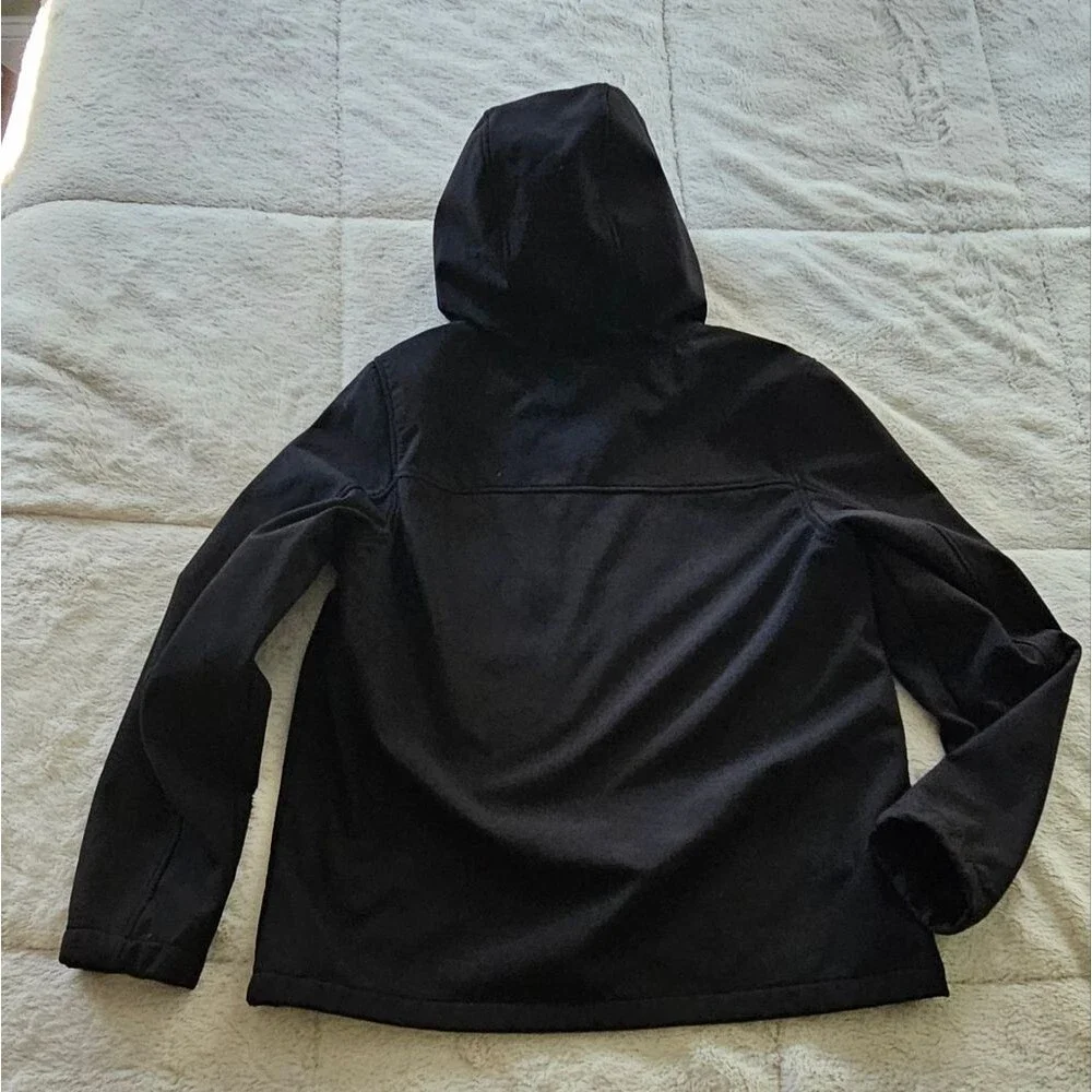 Boys Sz XL 18/20 Black ZeroXposur Fleece Lined Hooded Warm Jacket With Hood